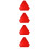 4Pcs Reflective Triangle Slow Moving Vehicle Sign For Safety 10