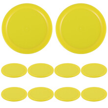 50 Pcs Plastic Hockey Pucks For Ice Hockey Games