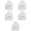 500 Pcs Blank Entry Form Cards Multi-Use Voting Raffle Tickets 9
