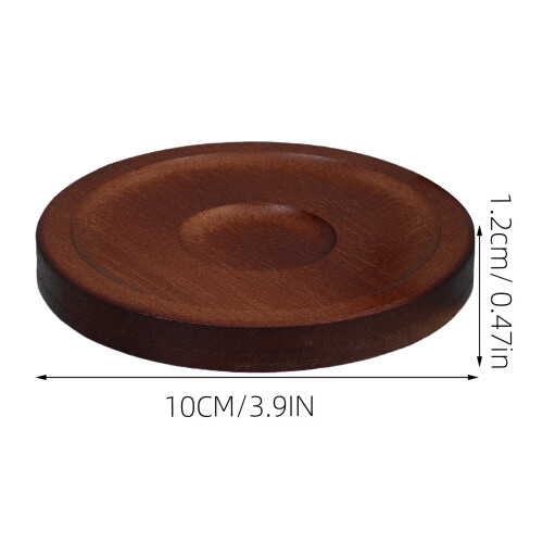 4 Pcs Round Wood Coasters For Whiskey Glasses 1