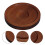 4 Pcs Round Wood Coasters For Whiskey Glasses 10