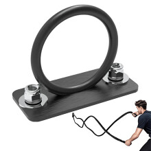Battle Ropes Wall Mount 5.12 X 2.36 X 3.94 Inches Steel Bracket Black For Punching Bags Hammocks Resistance Trainers