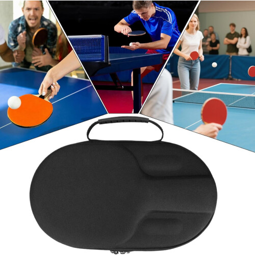 Table Tennis Case Hard Shell Racket Storage Bag Fits 1 Paddle Portable 2