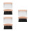 3Sets Mini Tafelborstel En Stofblik Set Wit Beukenhout Ijzer 10