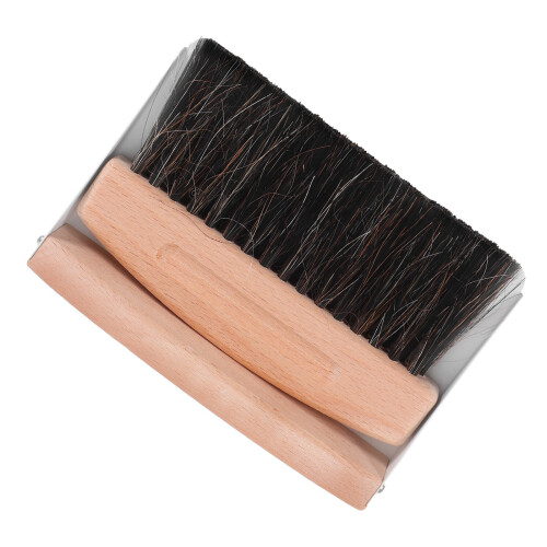 3Sets Mini Tafelborstel En Stofblik Set Wit Beukenhout Ijzer 2