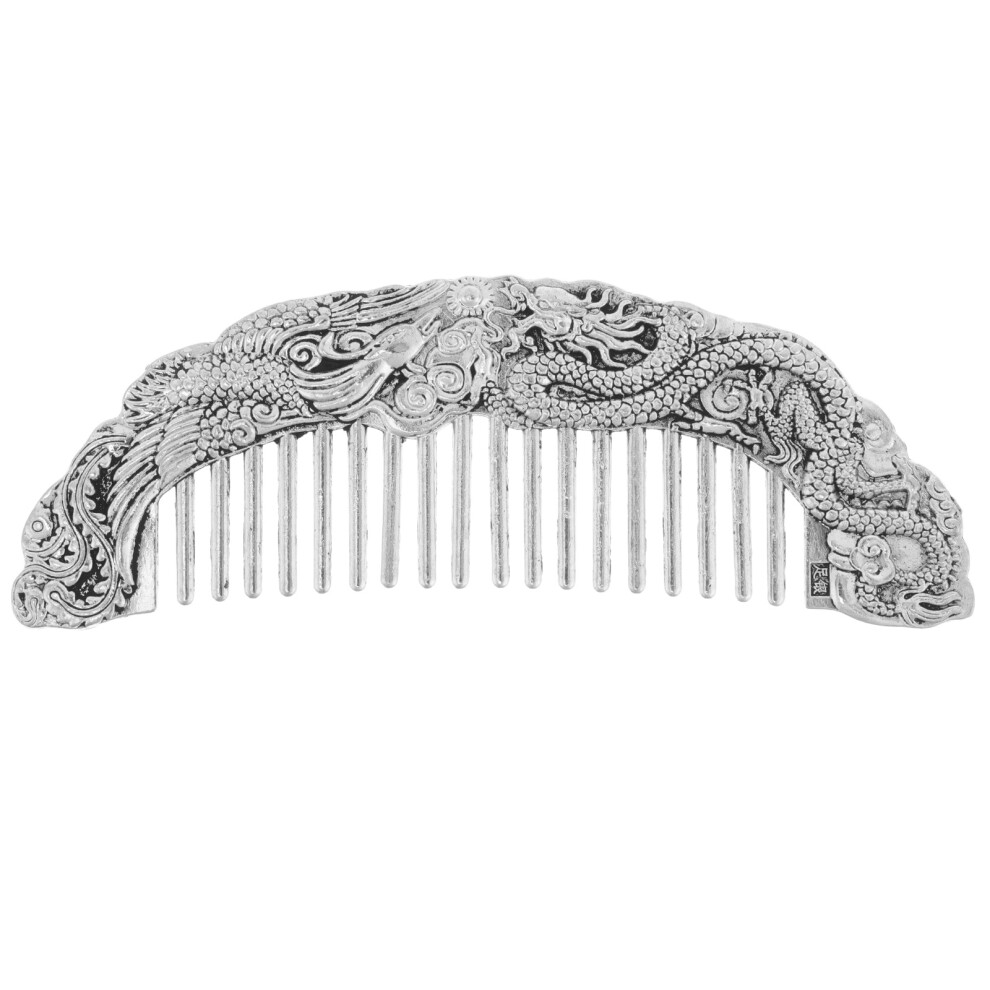 Villcase Unisex Chinese Comb Portable Retro Style With Animal Engraving For Grooming