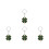 4Pcs Glitter Shamrock Keychain 6