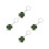 4Pcs Glitter Shamrock Keychain 5