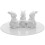 One Set Unique Easter Ceramic Dessert Plate With Rabbit Design 4