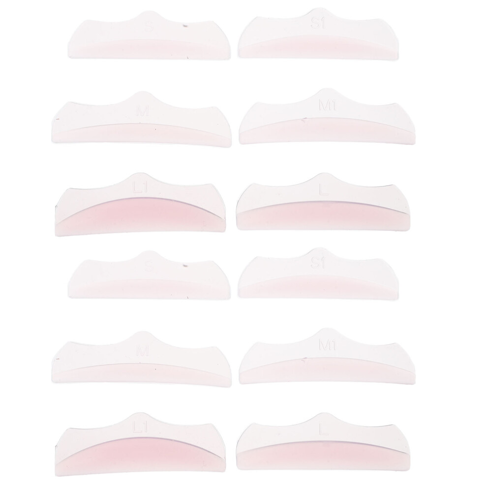 Villcase 6 Pairs Silicone Lash Lifting Pads For Eyelash Curler Perm