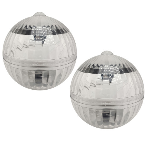 2Pcs Solar Powered Color Changing Floating LED Lights For Pool Pond 2