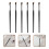 12 Pcs Angled Eyeliner Eye Shadow Concealer Makeup Brush 11