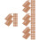400 Pcs Blank Kraft Paper Folding Message Diy 8
