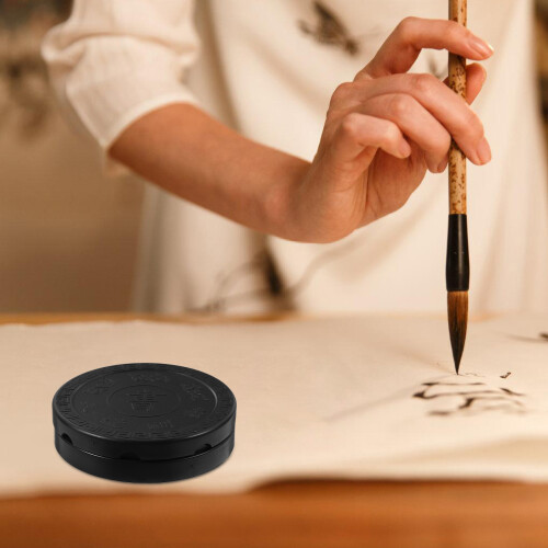 6Pcs Practical Calligraphy Inkstone Tai Ji Shape With Lid 2