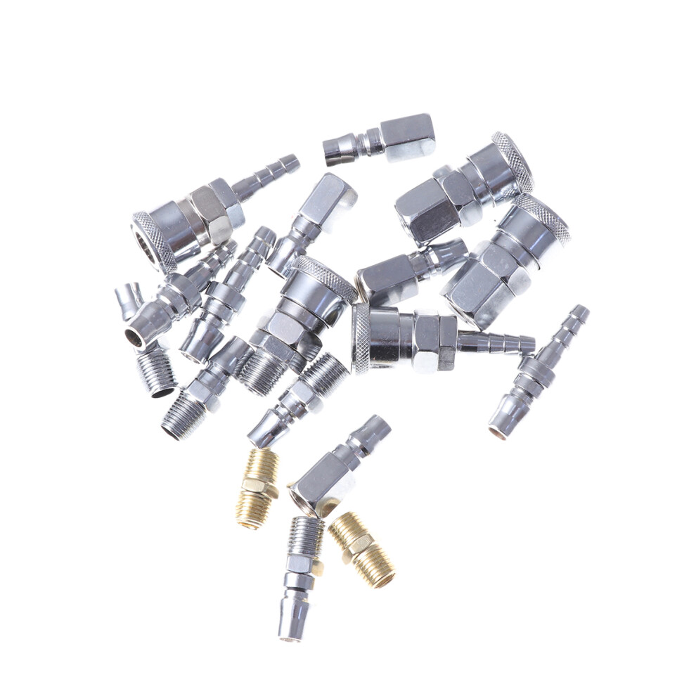 18Pcs Fast Joint Kit 1/4 Inch Hose Compressor Fittings 3363006280638