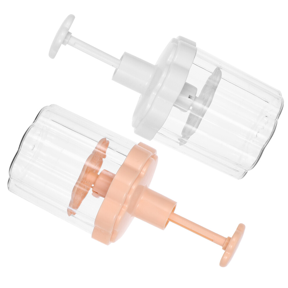 Villcase 2Pcs Face Wash Foam Maker Reusable Plastic Foaming Bottle