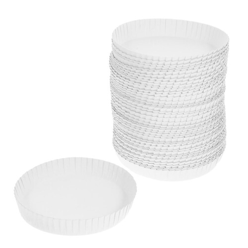 800 Pcs Disposable 7.5Cm Paper Cup Lid For Glassware - Spill-Proof 1