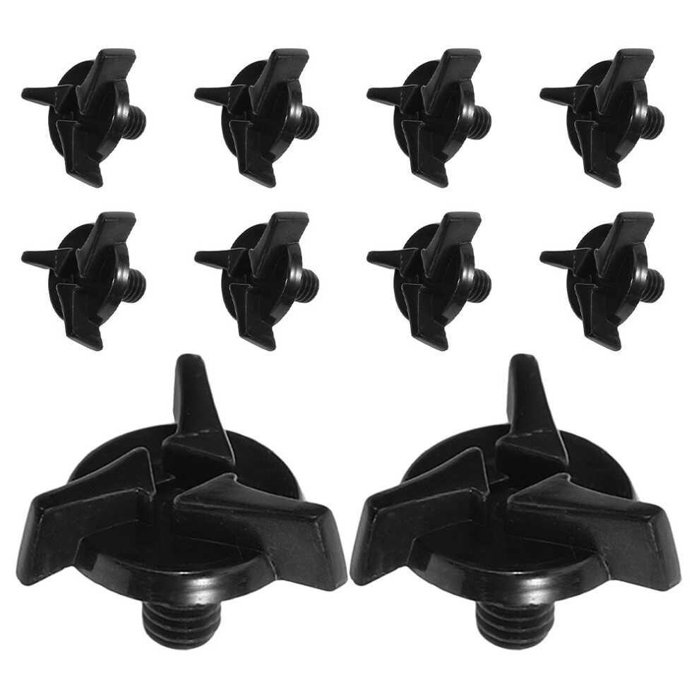 20Pcs Motorcycle Screws Visor Clips Black 033163306047