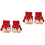 2 Pairs Kids Windproof Warm Half-Finger Gloves 4