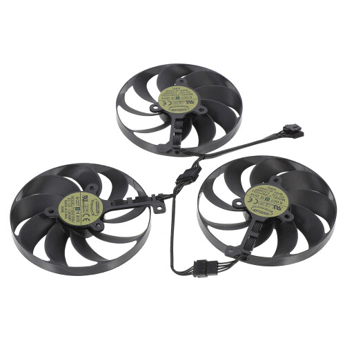 2 Sets Gpu Cooler Compatible With Cf9010u12d 87mm Graphic Card Fan