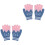 2Pcs Kid Winter Knit Glove Warm Imitation Wool Blue 3