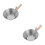 2Pcs Heavy Duty Mud Pan With Wood Handle For Drywall Plastering Cement 7