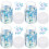 4Pcs 4 Bottles Diy Resin Snowflake Phone Case Decor Epoxy Sequins 7