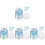 4Pcs 4 Bottles Diy Resin Snowflake Phone Case Decor Epoxy Sequins 4