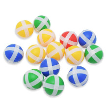 Kids Sticky Ball Dart Target Set Self-Adhesive Darts Board Game Indoor Outdoor Tossing 8-Piece Balls Parent-Child Toy