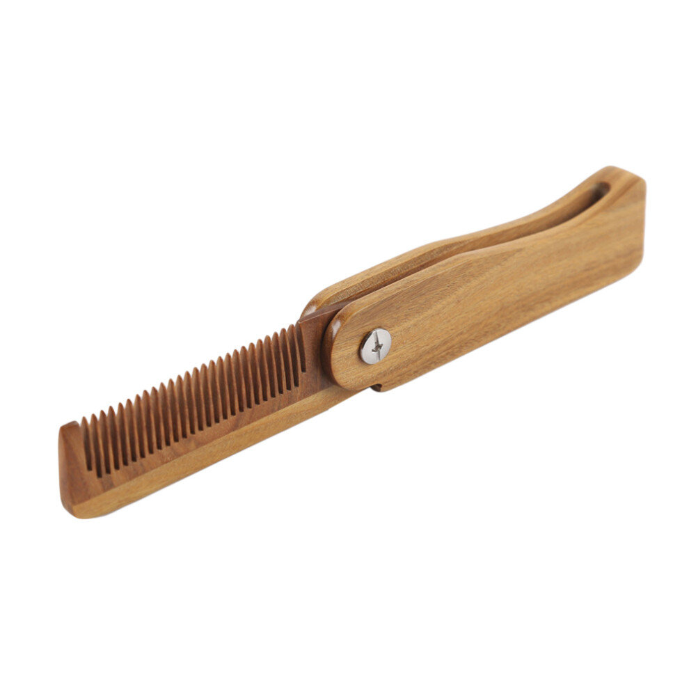 Inoomp Unisex Green 3Pcs Folded Sandalwood Comb For Detangling And Hair Massage