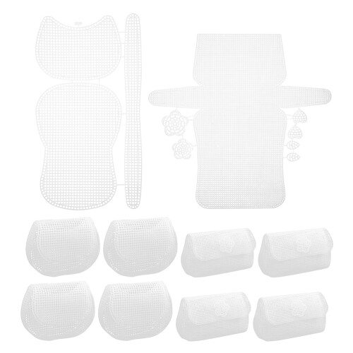 40 Sets Diy Mesh Bag Sheets Plastic Canvas For Crafting Lightweight