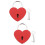 2 Pcs Zinc Alloy Mini Heart Padlock For Suitcase Security 7