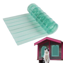 Replacement for Front Door Flaps Clear PVC Dog House Door Strips Non-Toxic Flexible Flap Cover For Kennel Cat Protection