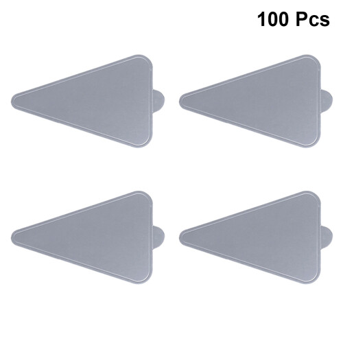 100 Unidades Base De Mousse Triângulo Prateado