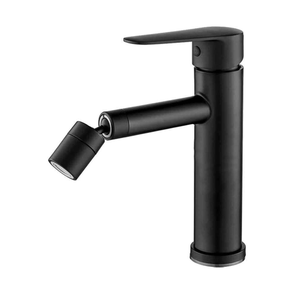One Set Black Stainless Steel Hot And Cold Basin Faucet For Home Toilet 033163393269