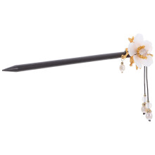 3Pcs Vintage Pearl Wood Hairpin Set For Girls