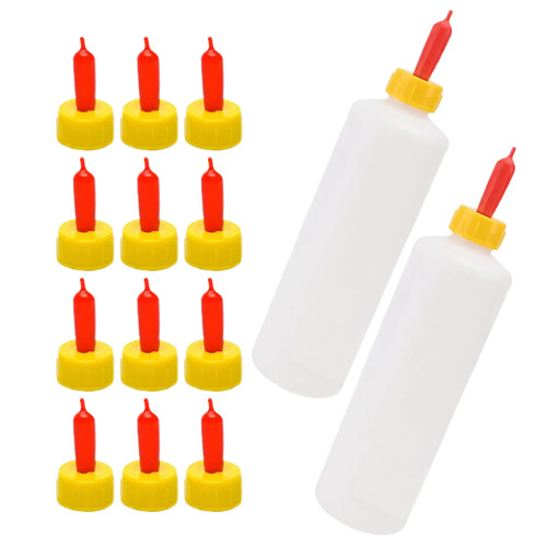 3 Sets Goat Feeding Bottle With Reusable Nipples 500ml Portable 2