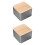 2Stk Quadratische Mit Bambusdeckel, Farbenfroher Aufbewahrer 5