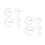 10 Pcs Patchwork Ruler Quilting Cutting Template Acrylic Sewing Supply 7