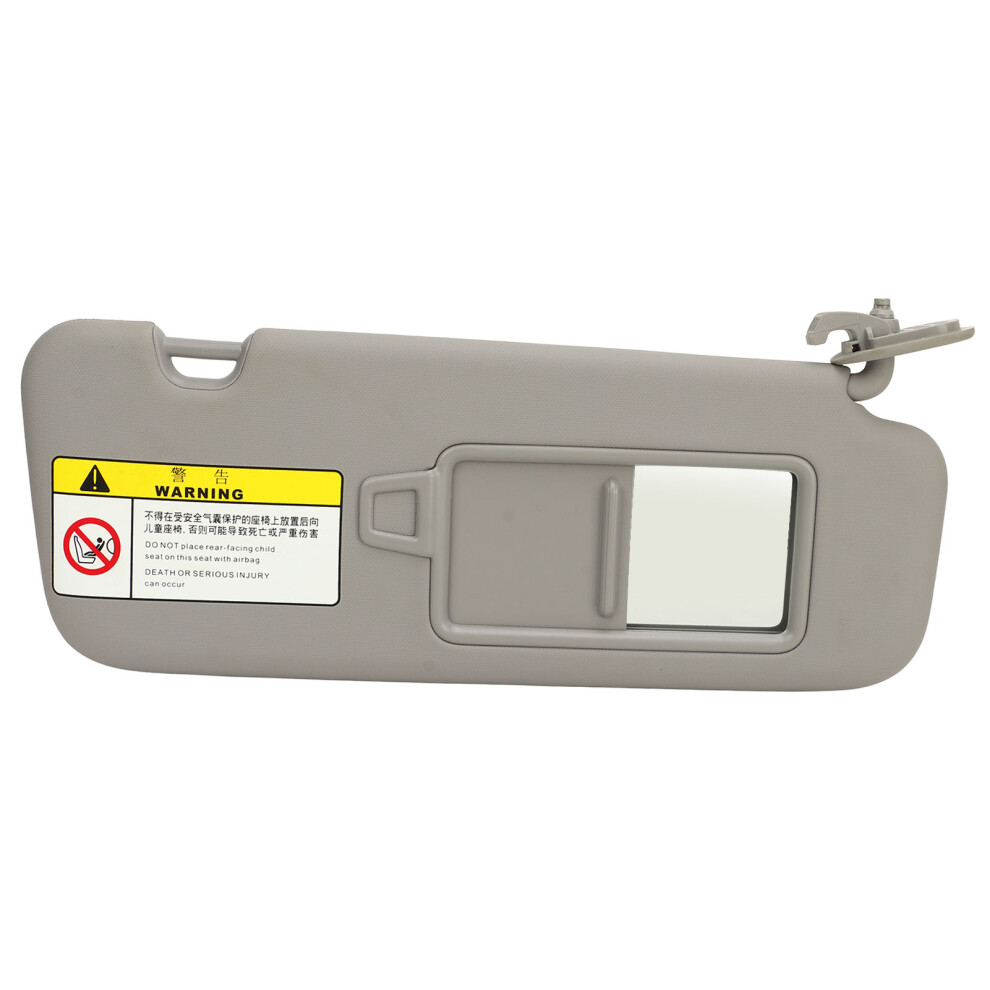 Passenger Side Sun Visor With Mirror For Elantra Ad 2016-2019 Grey 5011352003224