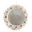 2 Pcs Wall Hanging Mirror Handmade Tapestry Decorative Makeup Mirror 1