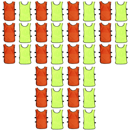 36 Pcs Kids Football Training Vests With Elastic Straps 2