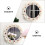 2 Pcs Wall Hanging Mirror Handmade Tapestry Decorative Makeup Mirror 8