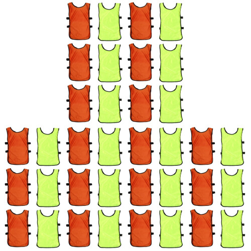 36 Pcs Kids Football Training Vests With Elastic Straps 1