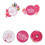 20Stk Rote Cake Insert Karten Aus Papier Muttertag Dessert Deko 11