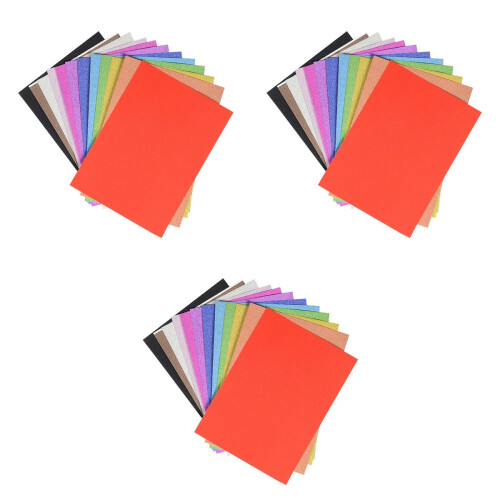 60 Pcs Self-Adhesive Glitter Eva Sponge Sheets For Diy Decoration 2