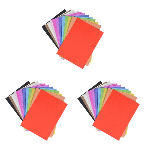 60 Pcs Self-Adhesive Glitter Eva Sponge Sheets For Diy Decoration 1
