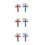 6 Pcs Holy Communion Cross Lapel Pin For Men Religious Suit Accessory 7