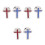 6 Pcs Holy Communion Cross Lapel Pin For Men Religious Suit Accessory 8