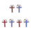 6 Pcs Holy Communion Cross Lapel Pin For Men Religious Suit Accessory 10
